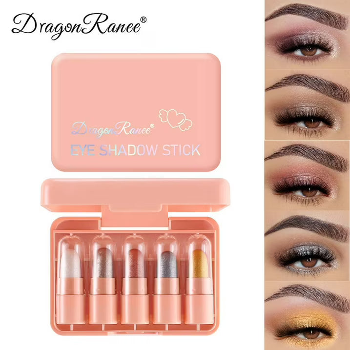 Dragon Ranee 5 Color Shimmer Eyeshadow Stick Makeup Kit