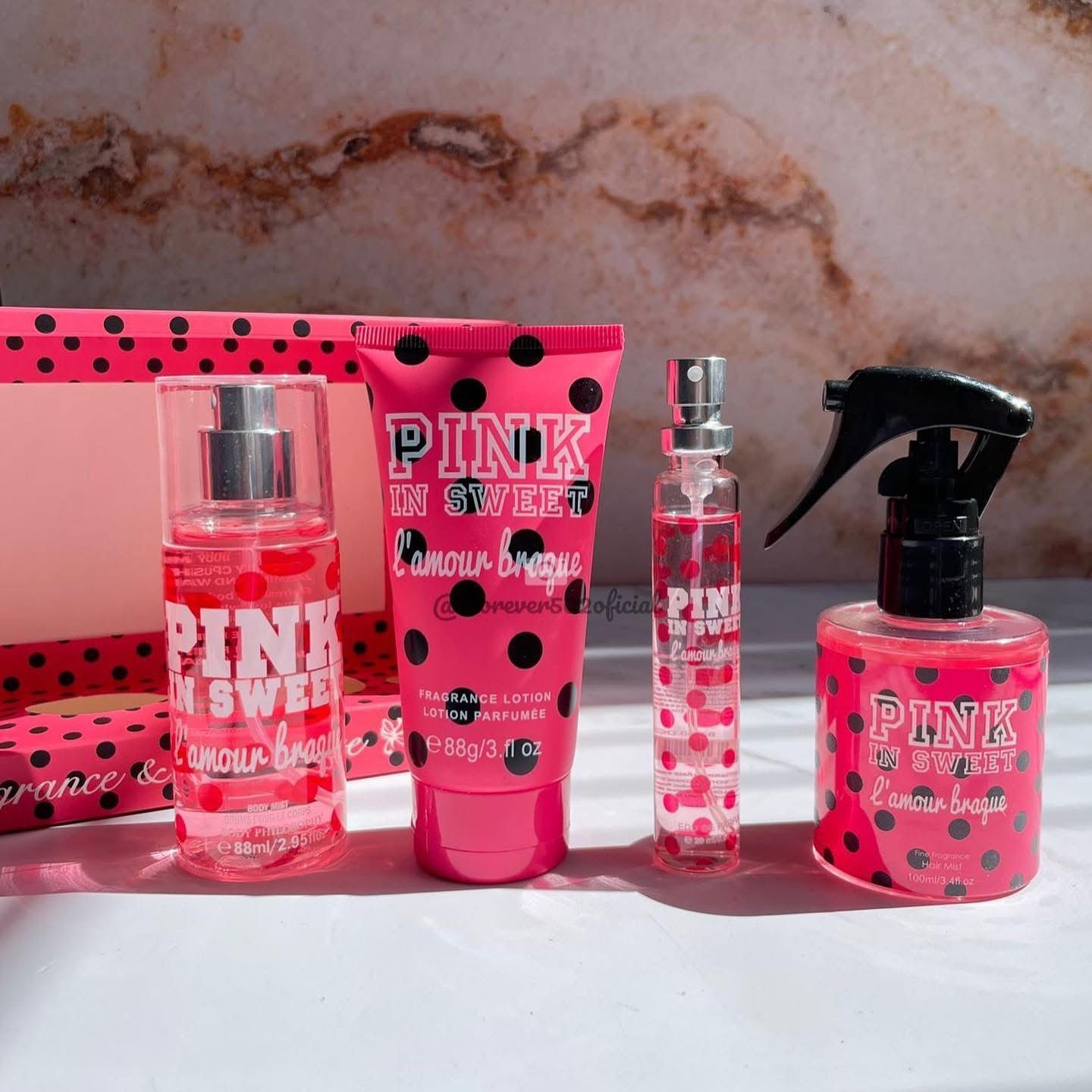 Body Philosophy Pink In Sweet Beauty Summer Vibes 4pcs Fragrance Set