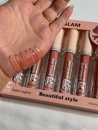 Sheglam Nude Lipgloss Pack of 6