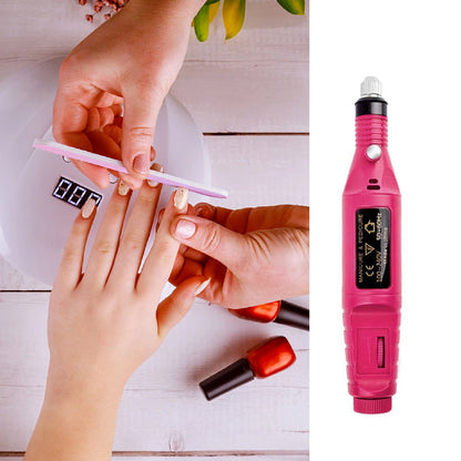 Electric Mini Nail Drill Manicure & Pedicure Buffing Grooming And Polishing Nails