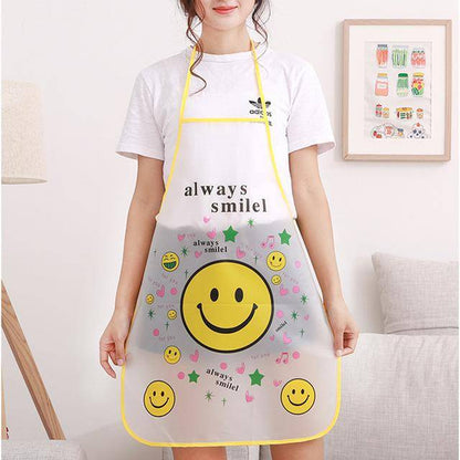 Kitchen Apron Multicolor Printed PVC Waterproof 1Pcs 14622
