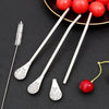 Stainless Steel Spoon Straw 3in1