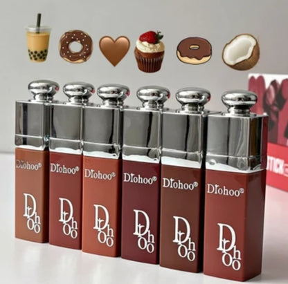 Drohoo Nude Shades Matte Lipstick Set 6 Long Lasting Shades