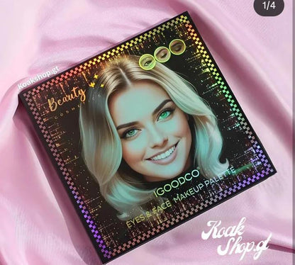 IGOODCO 55-Color Eyes & Face Makeup Palette IG-3103