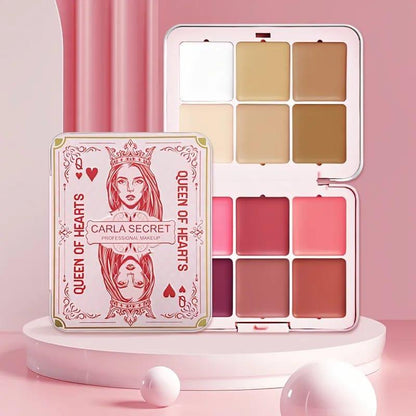 Queen Of Hear Carla Secret 12color Concealer Blush Multi-functional Makeup Palette