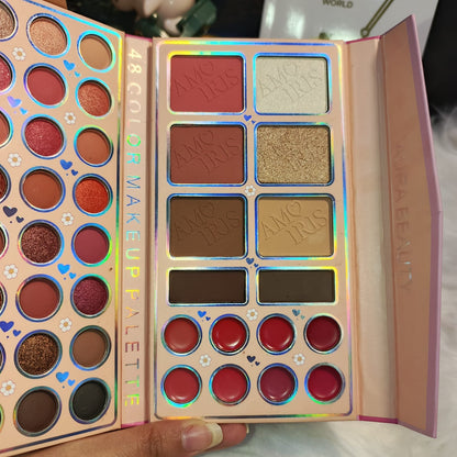 Aura Beauty 48 Color All in One EyeShadow Book Palette