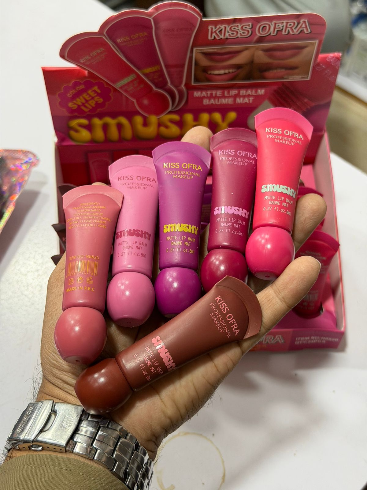 Kiss Ofra Smushy Lipgloss Set 6pcs