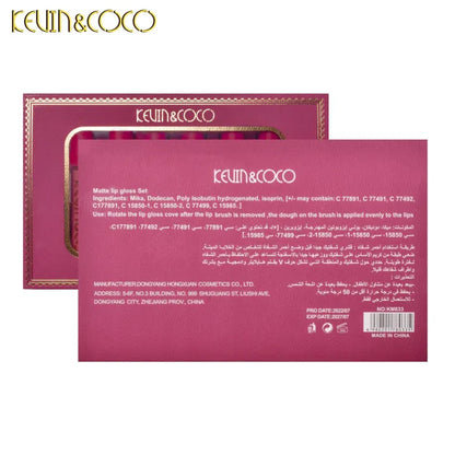 Kevin & Coco Matte Lip Gloss 6 Pcs Set
