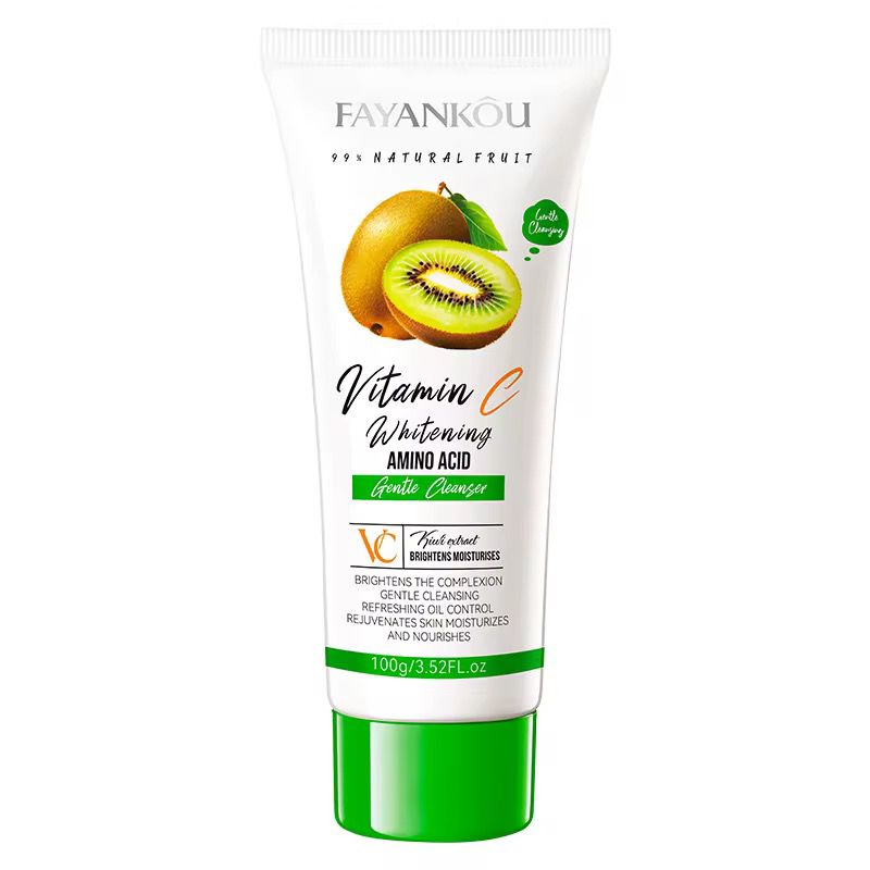 FAYANKOU Kiwifruit Extract Vitamin C Whitening Cleansing Wash Oil Control Hydrating and Smoothing Brightening Skin