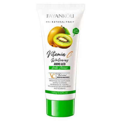 FAYANKOU Kiwifruit Extract Vitamin C Whitening Cleansing Wash Oil Control Hydrating and Smoothing Brightening Skin