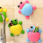 Toothbrush Cute Turtle Strong Sucker Plastic Holder