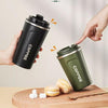 Stainless Steel Coffee Mug With Temperature Display Indicator Sipper 500ml