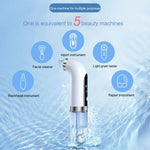 HydraFacial Pore Vacuum Blackhead Remover 2in1 Deep Cleansing and Hydrating Pimple Extractor Tool With 6 Suction Heads 3 Gears Adjustable