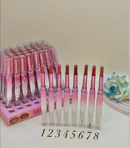 Siheglan Luxury 2in1 Lipstick And Lip Liner 8pcs Set