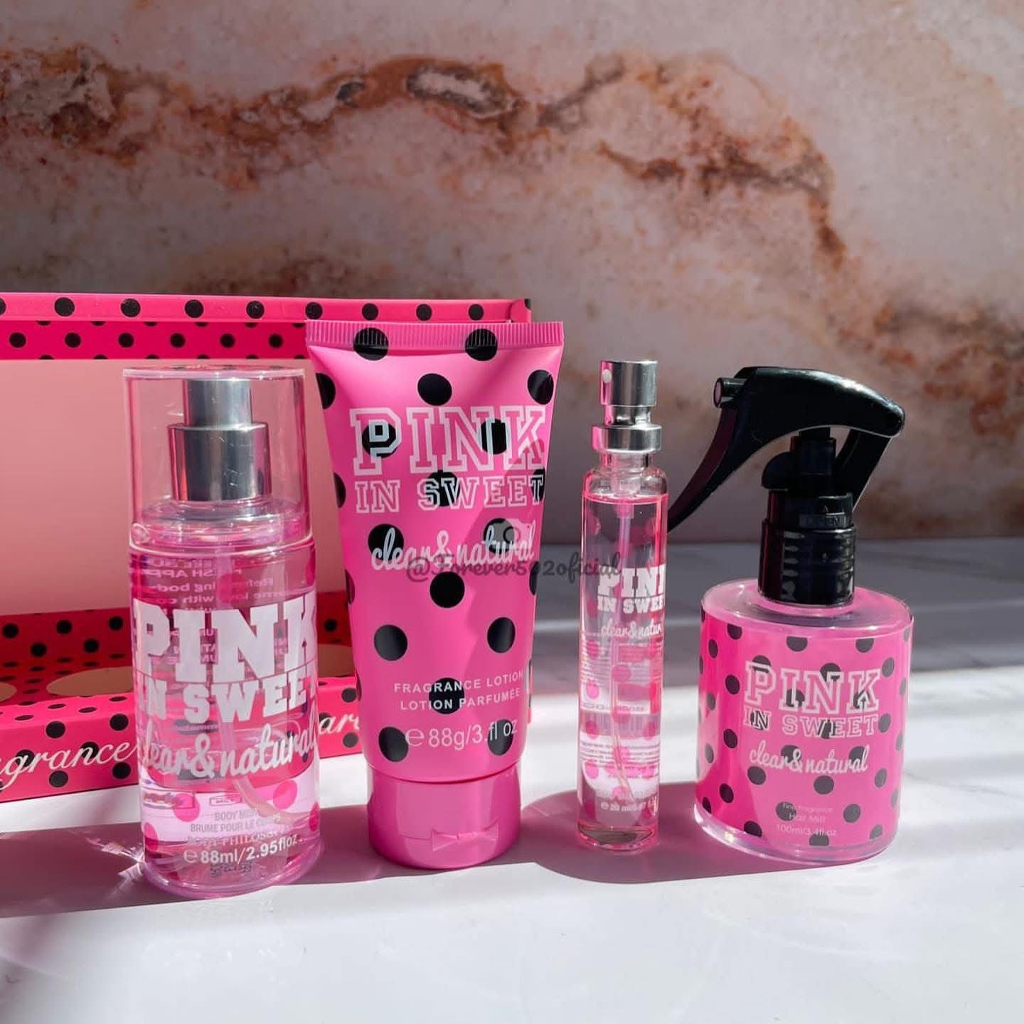 Body Philosophy Pink In Sweet Beauty Summer Vibes 4pcs Fragrance Set