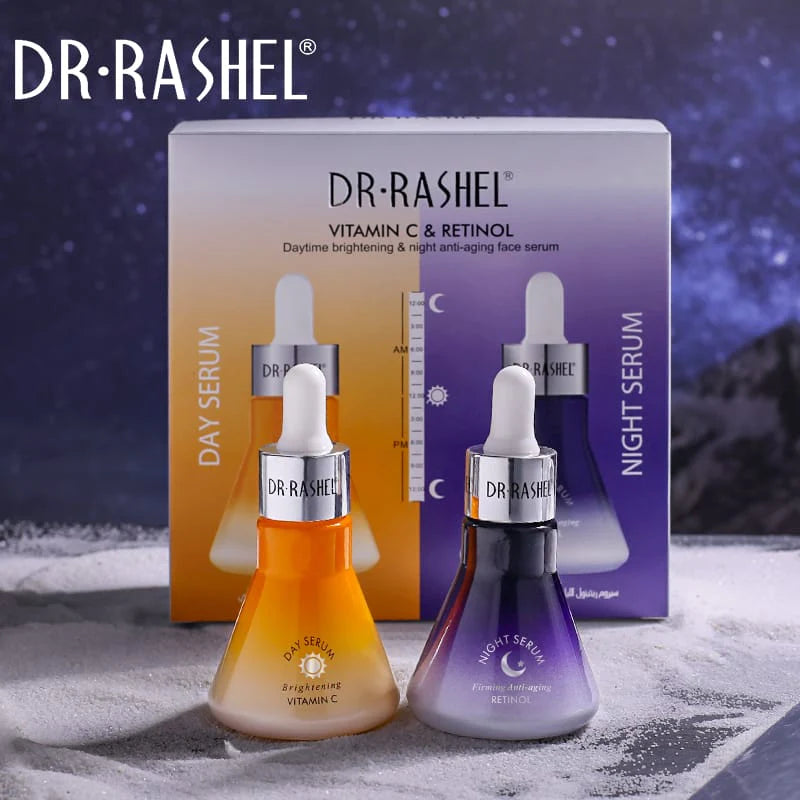 Dr Rashel Vitamin C & Rentinol Day & Night Face Serum - Pack Of 2