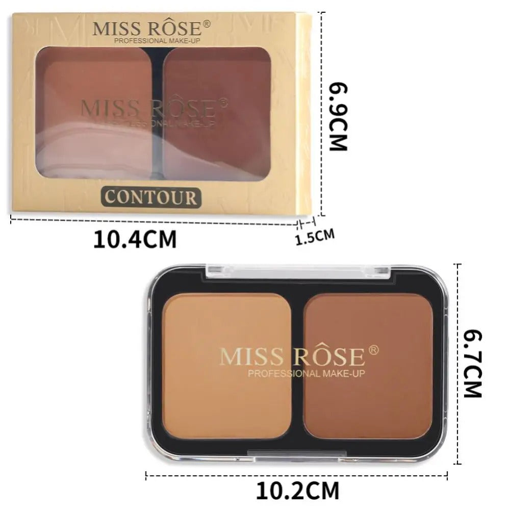 Miss Rose 2 In 1 Contour Palette