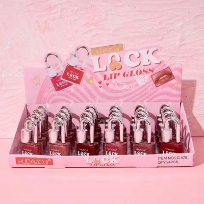 Hudamoji 6pcs Lock Lip Gloss
