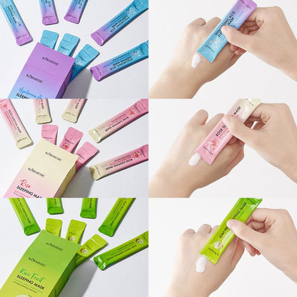 KORMESIC Face Mask Repair Skin Care Products Anti Aging Whitening Rose Hyaluronic Acid Kiwi Sleep Jelly Facial Mask