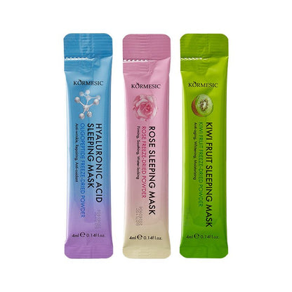 KORMESIC Face Mask Repair Skin Care Products Anti Aging Whitening Rose Hyaluronic Acid Kiwi Sleep Jelly Facial Mask