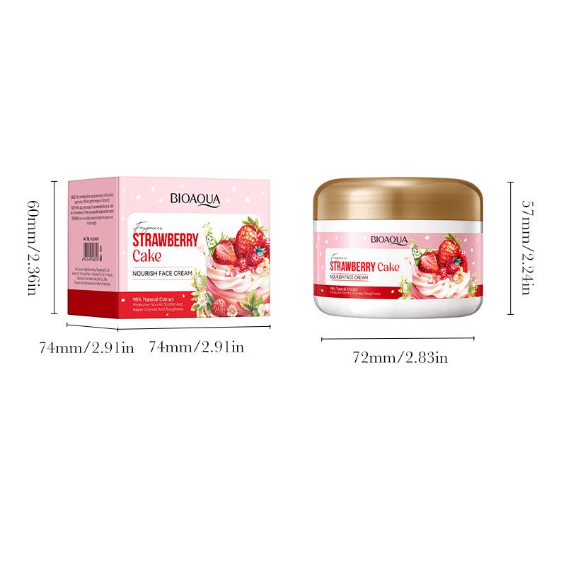Bioaqua Fragrance Strawberry Cake Nourishing Face Cream 100g