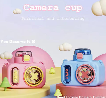 Cute Portable Camera Water Bottle 600ml
