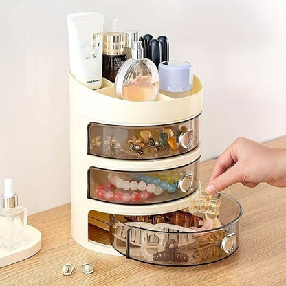 Desktop 3 Layer Drawer Jewellery And Cosmetics Organizer