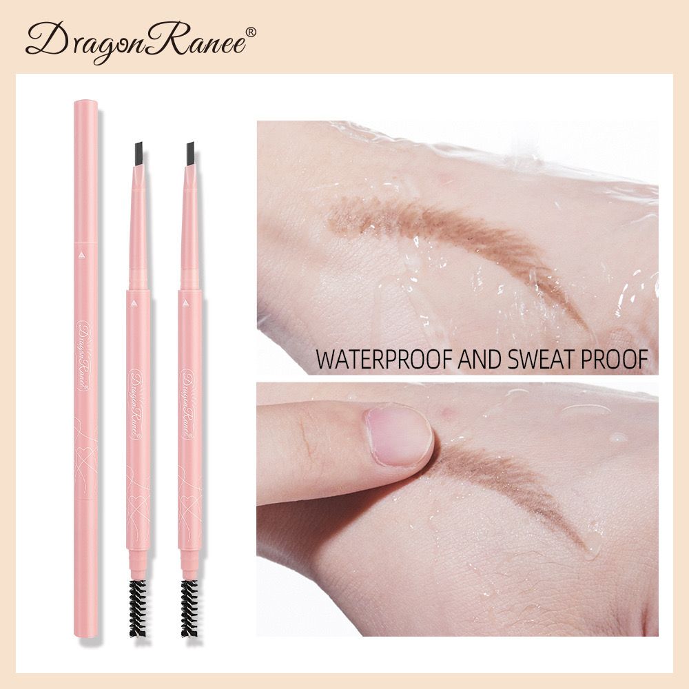 Dragon Ranee 2in1 Natural Waterproof Smooth For Outlining Eyebrow Pencil