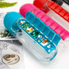 Combine Daily Pill Box Organizer With Water Bottle