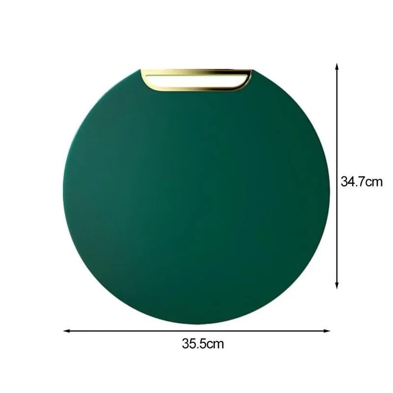 Round Shape Double Sided Cutting Chopping Board With Easy Grip Handle