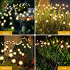 10 Lights LED Solar Powered Firefly Light Outdoor Waterproof Solar Garden Light Decorative Swaying Wind Dancing Solar Lamp