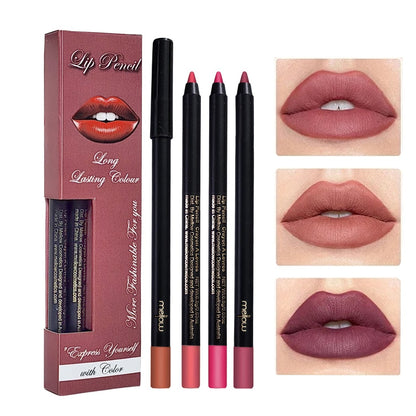 Mellow 4pcs Matte Lip Crayons Pencil Box