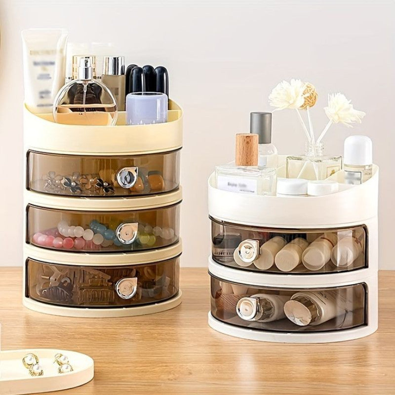 Desktop 3 Layer Drawer Jewellery And Cosmetics Organizer