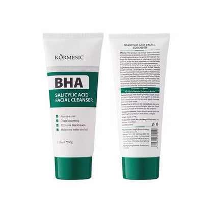 KORMESIC Remove Oil And Reduces Blackheads Salicylic Acid Facial Cleanser - 100g