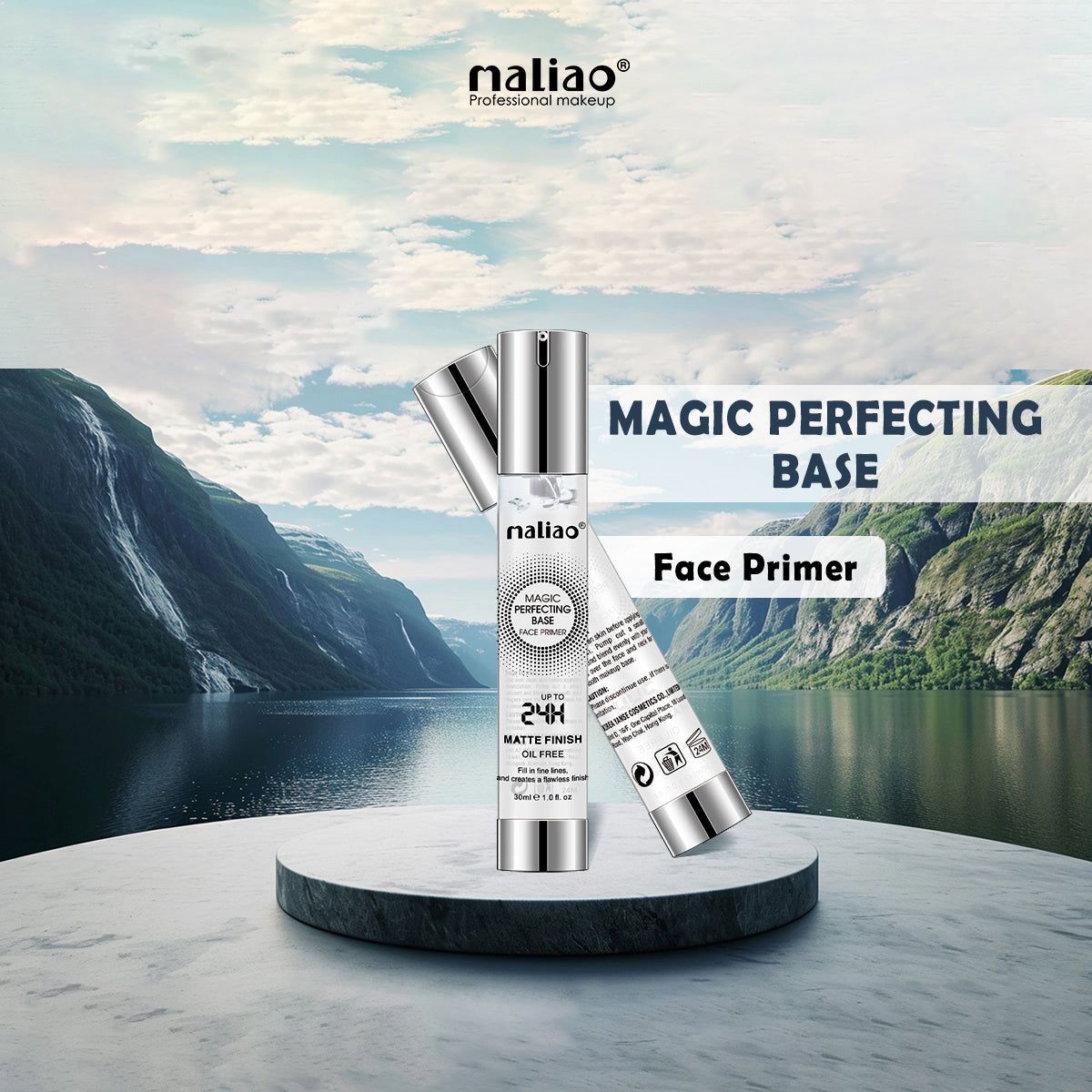 Maliao Matte Finish Face Primer Oil Free Upto 24H 30ml