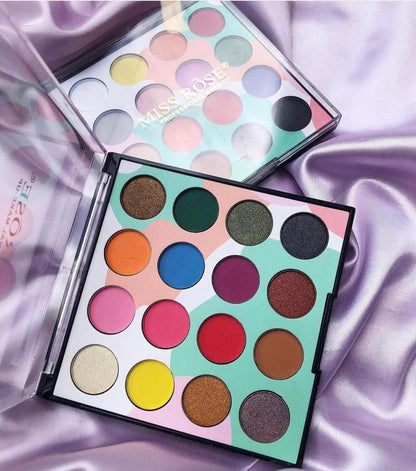 Miss Rose 16 Color Matte & Shimmer Eyeshadow Palette Kit