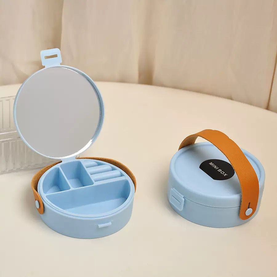 Circle Shape Mini Jewellery Multi Purpose Box