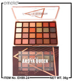 Emelie Paris Akoya Queen 24 Color Eyeshadow Palette Awesome Shades