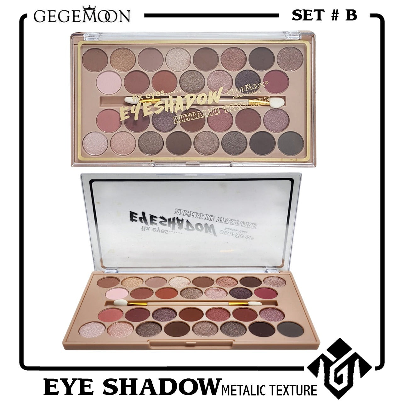 Gegemoon Metallic Texture Fix Eyes 30 Colors Eyeshadow Palette