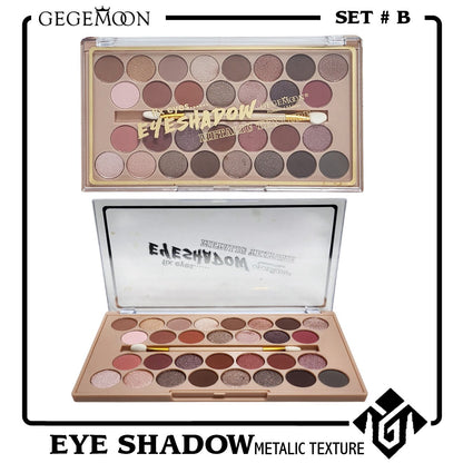 Gegemoon Metallic Texture Fix Eyes 30 Colors Eyeshadow Palette
