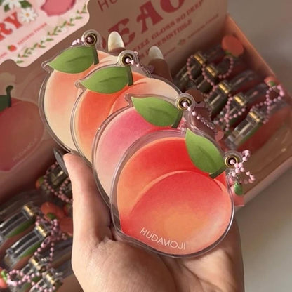 Hudamoji Peach Highlighter Keychain