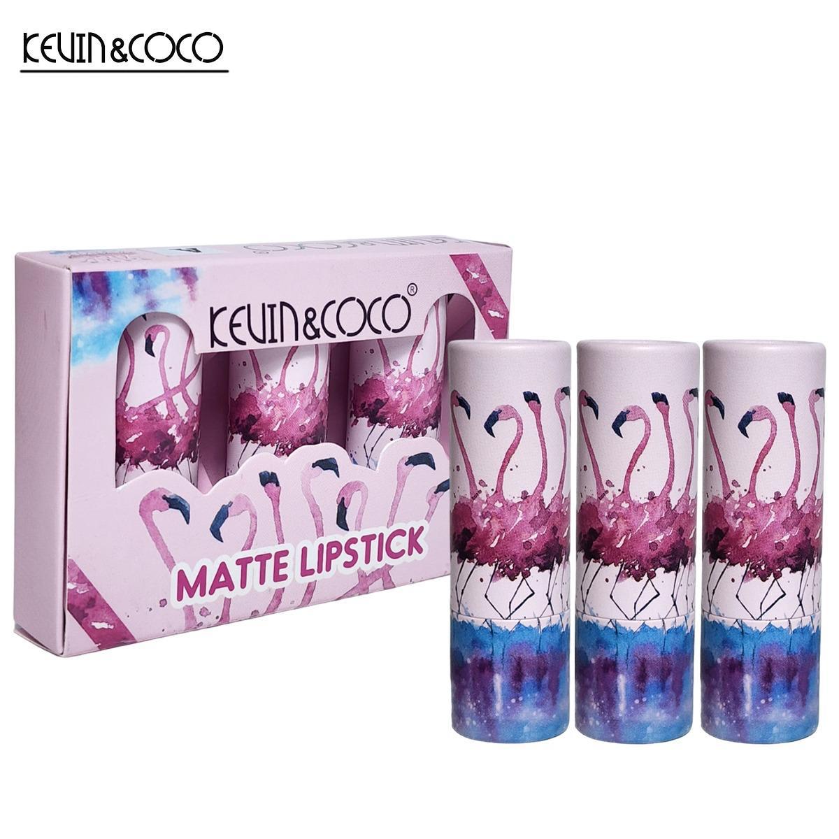 KEVIN & COCO Matte Lipstick 3Pcs Set