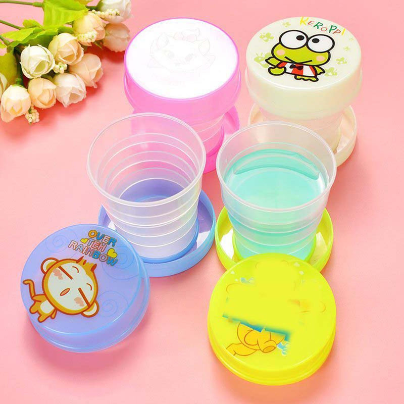 Folding Collapsible Magic Cup & Mug Glass for Kids, Travel & Outdoors Set of 2