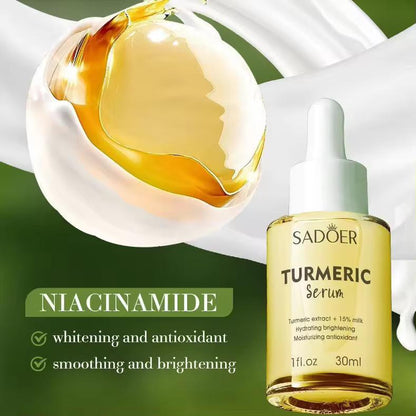 Sadoer Natural Plant Improves Rough Shrinking Pores Moisturizes and Brightens Turmeric Milk Antioxidant Serum