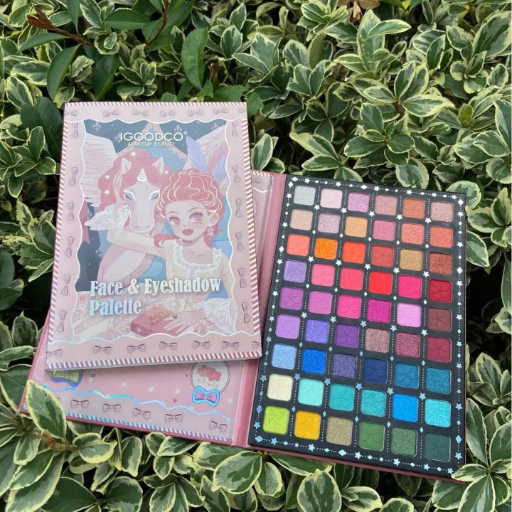 Igoodco Rose Eye Shadow 54 Colors Pearlescent Matte Glitter Eyeshadow Palette