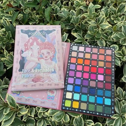 Igoodco Rose Eye Shadow 54 Colors Pearlescent Matte Glitter Eyeshadow Palette