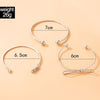 Fashion Jewellery 3 Pcs Bracelet Silver