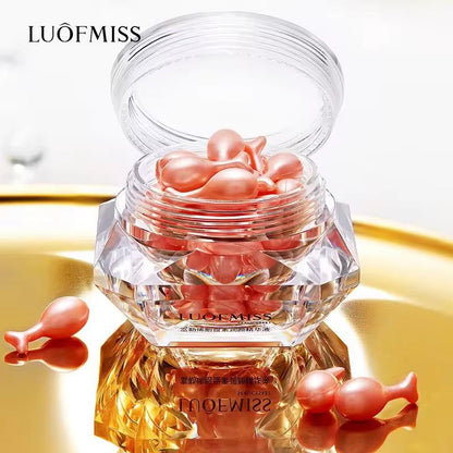 LUOFMISS SEAUCYKET Essence Fullerene Placenta Moist Centella Yeast Moisturizing Hydrating Whitening Essence Chicken Leg Capsules Skin Care Serum