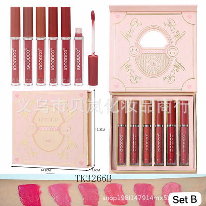 IGOODCO 6 Pcs Matte Lip Gloss Set