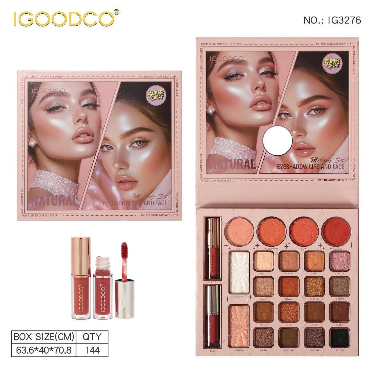 Igoodco All In One Makeup Eye Shadow, Lips & Face Makeup Kit